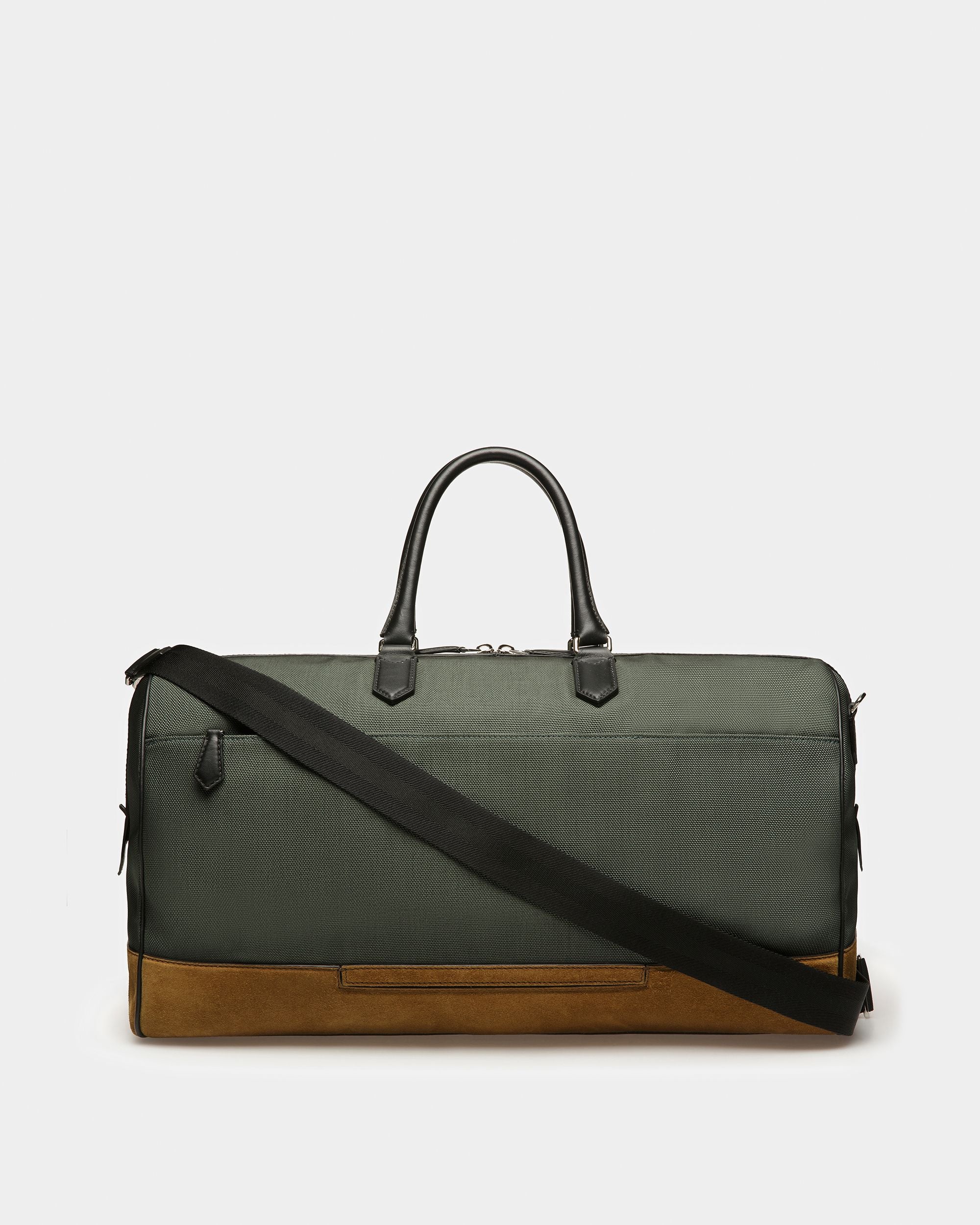 Caius Weekender Bag Aus Leder Und Nylon In Salbeigrün - Herren - Bally - 03