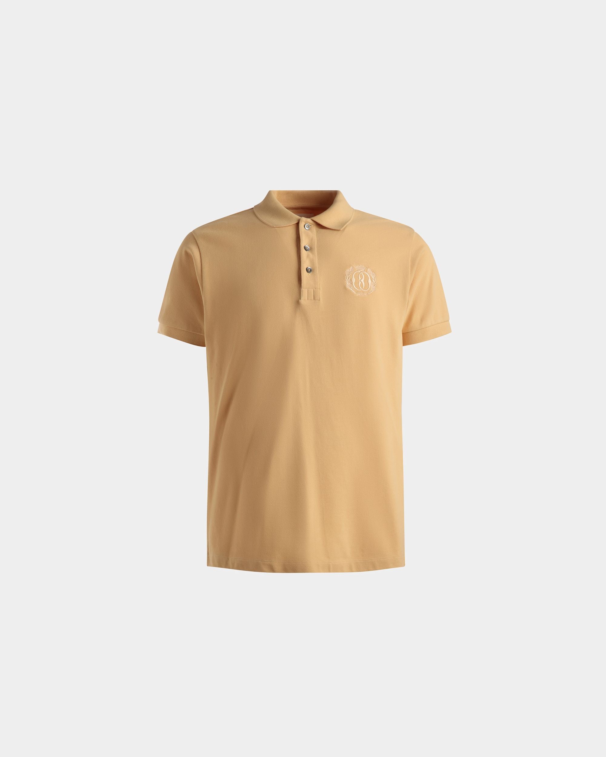 Emblem Poloshirt Aus Cremefarbener Baumwolle - Herren - Bally - 01