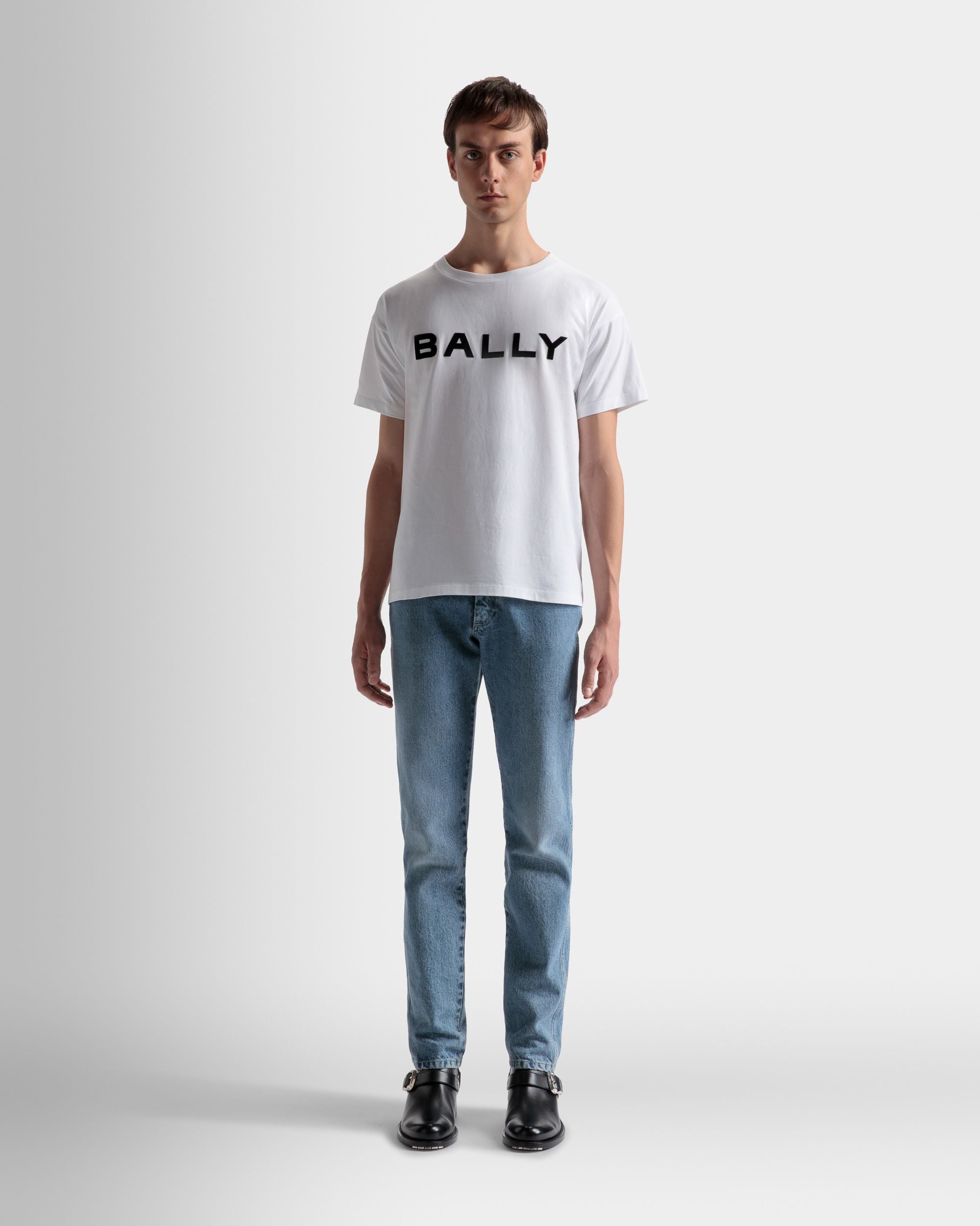 T-Shirt Mit Logo Aus Weißer Baumwolle - Herren - Bally - 02