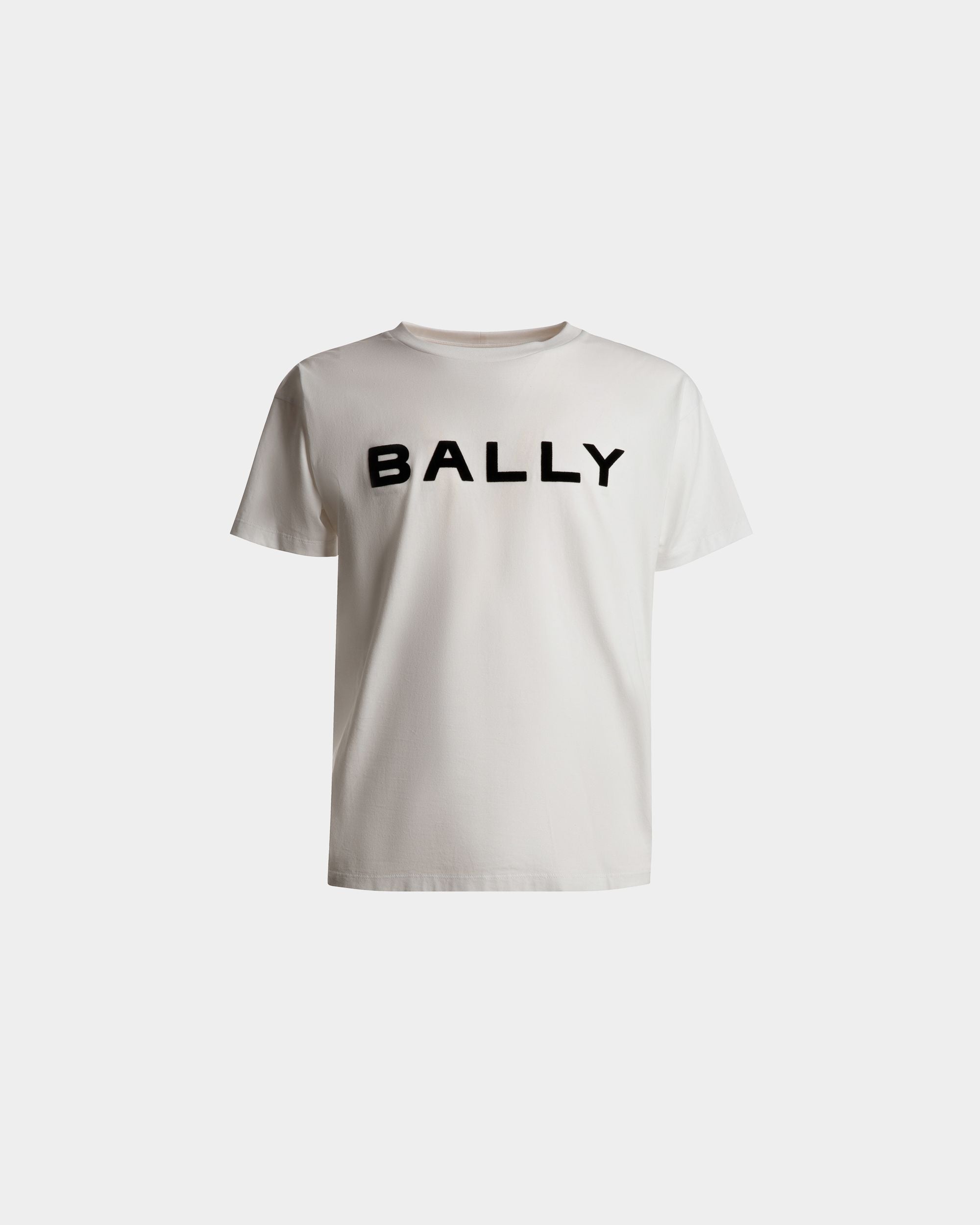 T-Shirt Aus Weißer Baumwolle Mit Logo - Herren - Bally - 01