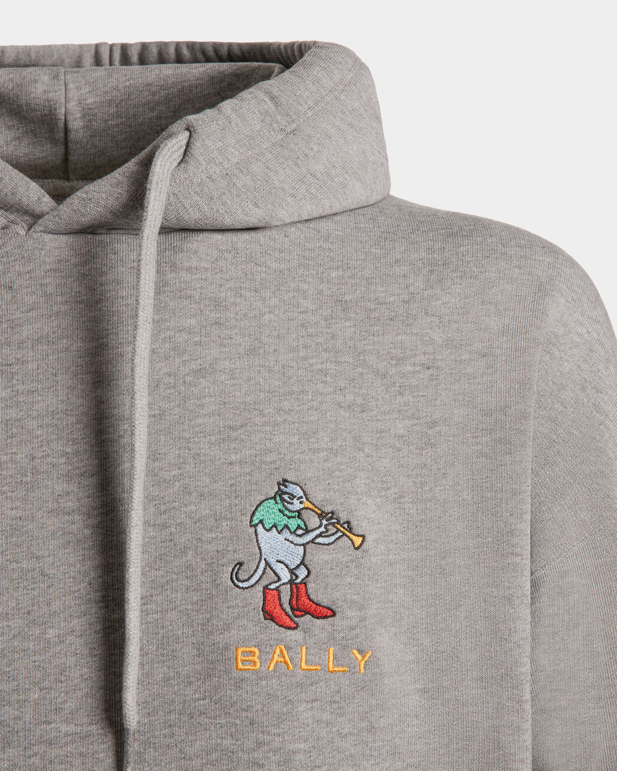 Sweatshirt Aus Melierter Baumwolle In Grau - Herren - Bally - 04