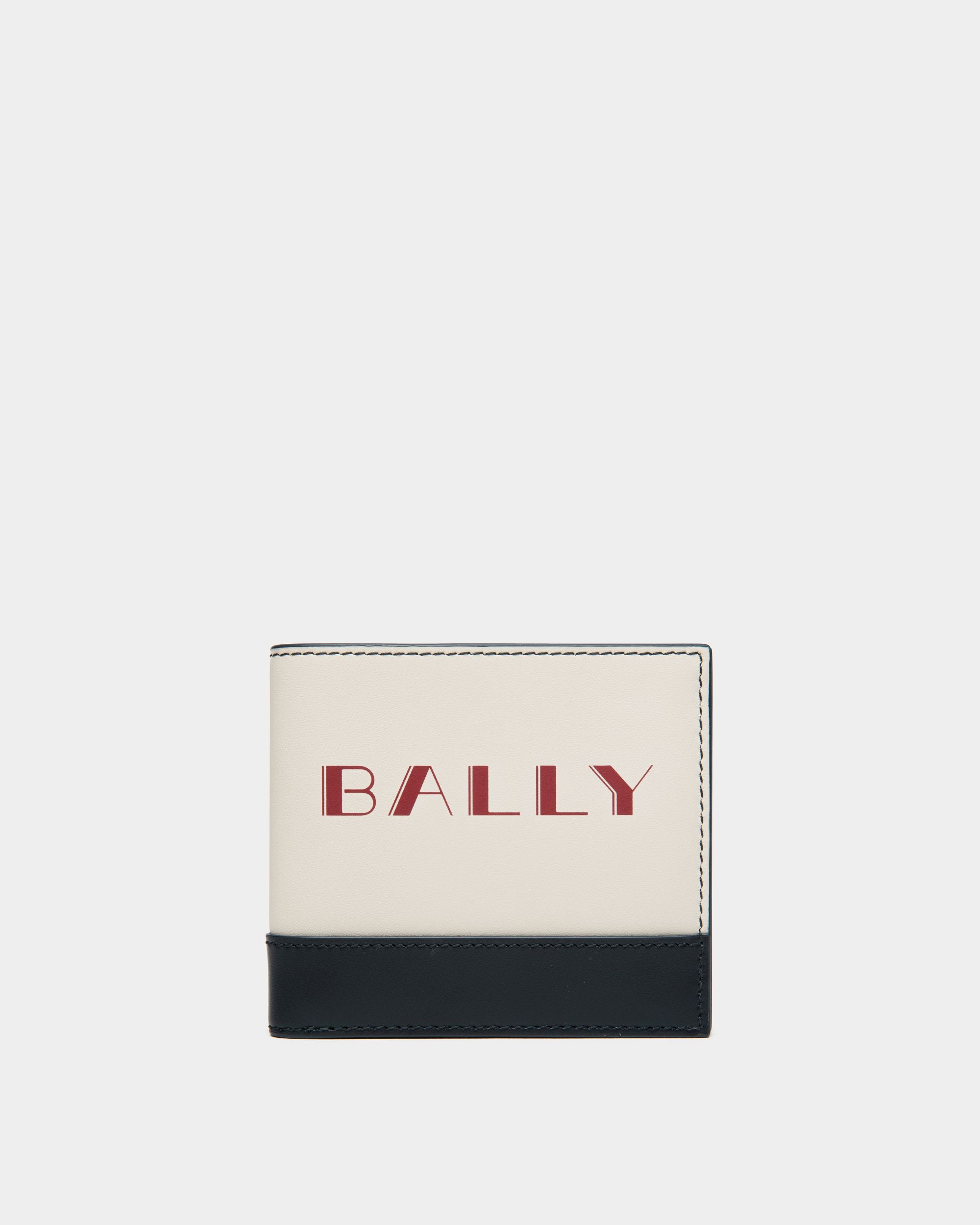 Summer Capsule Zweiteilige Geldbörse Aus Leder In Weiß Und Marineblau - Herren - Bally - 01