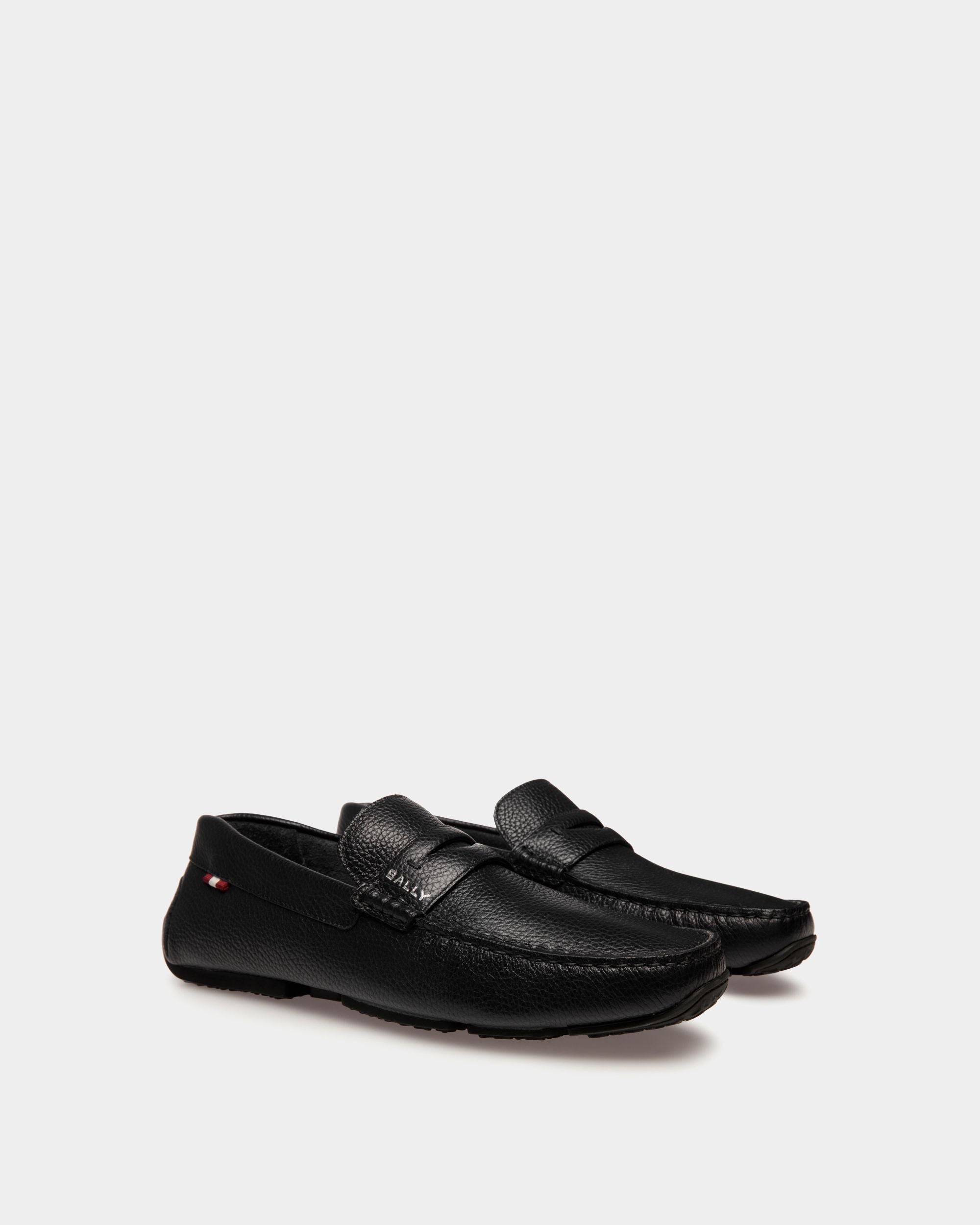 Pilot Driver-Schuh Aus Genarbtem Leder In Schwarz - Herren - Bally - 02