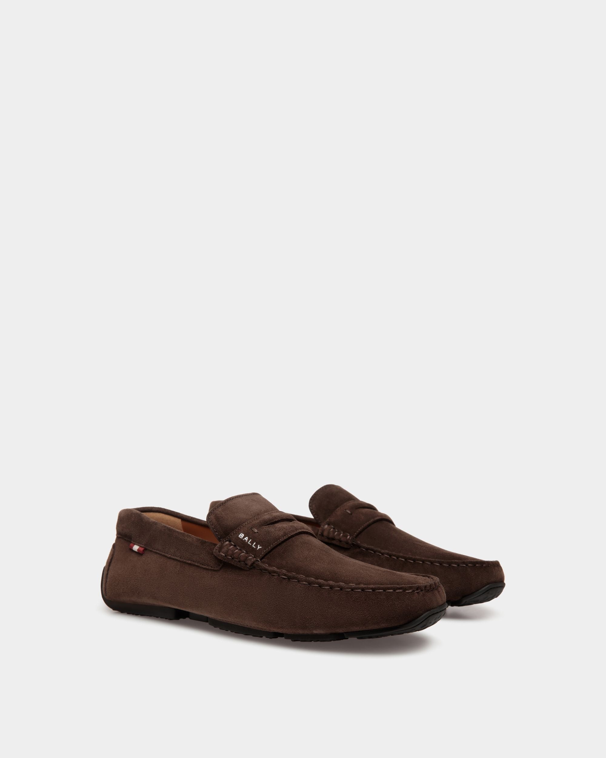 Pilot Driver-Schuh Aus Veloursleder In Ebenholzschwarz - Herren - Bally - 02