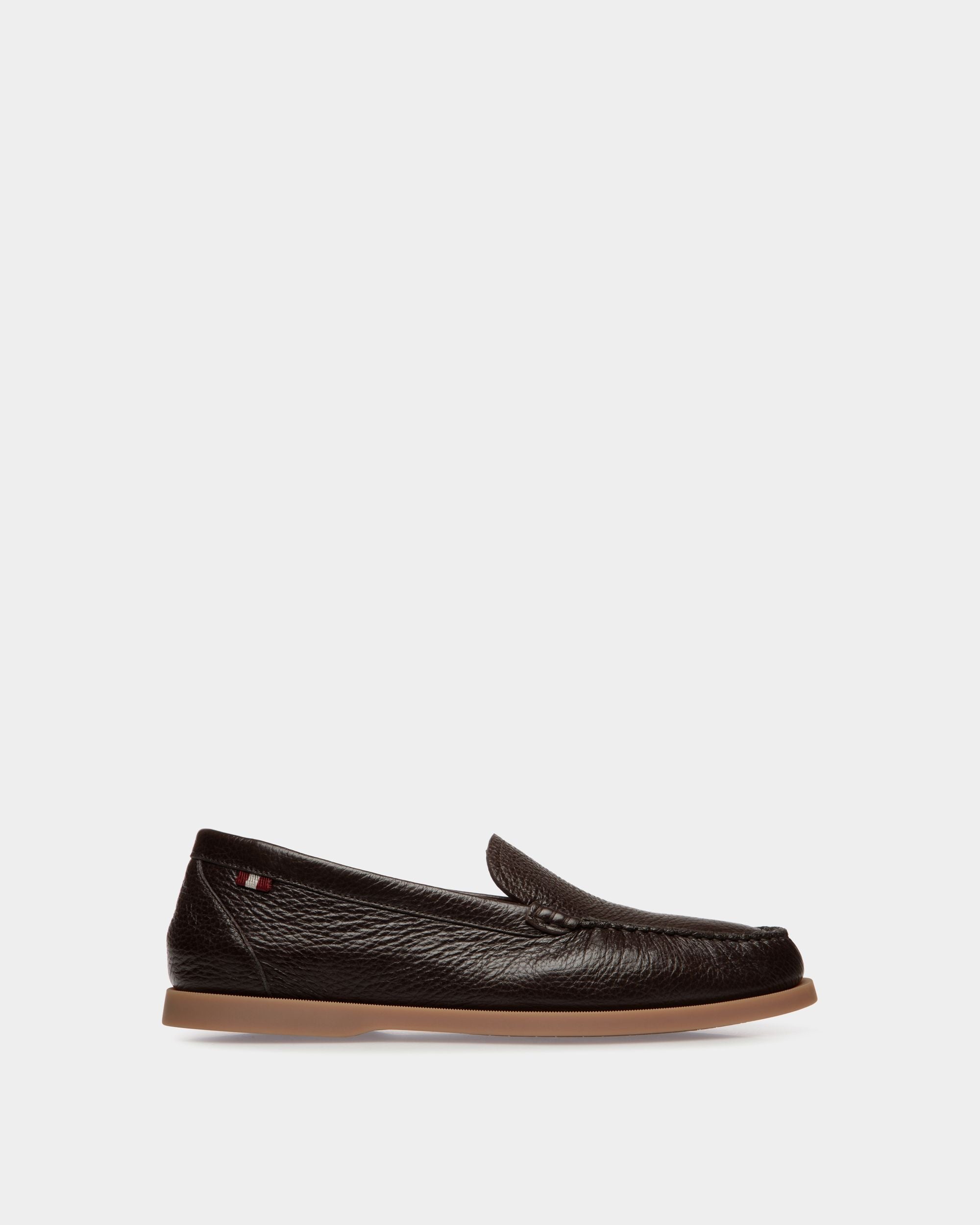 Nelson Loafer Aus Hirschleder In Ebenholzschwarz - Herren - Bally - 01