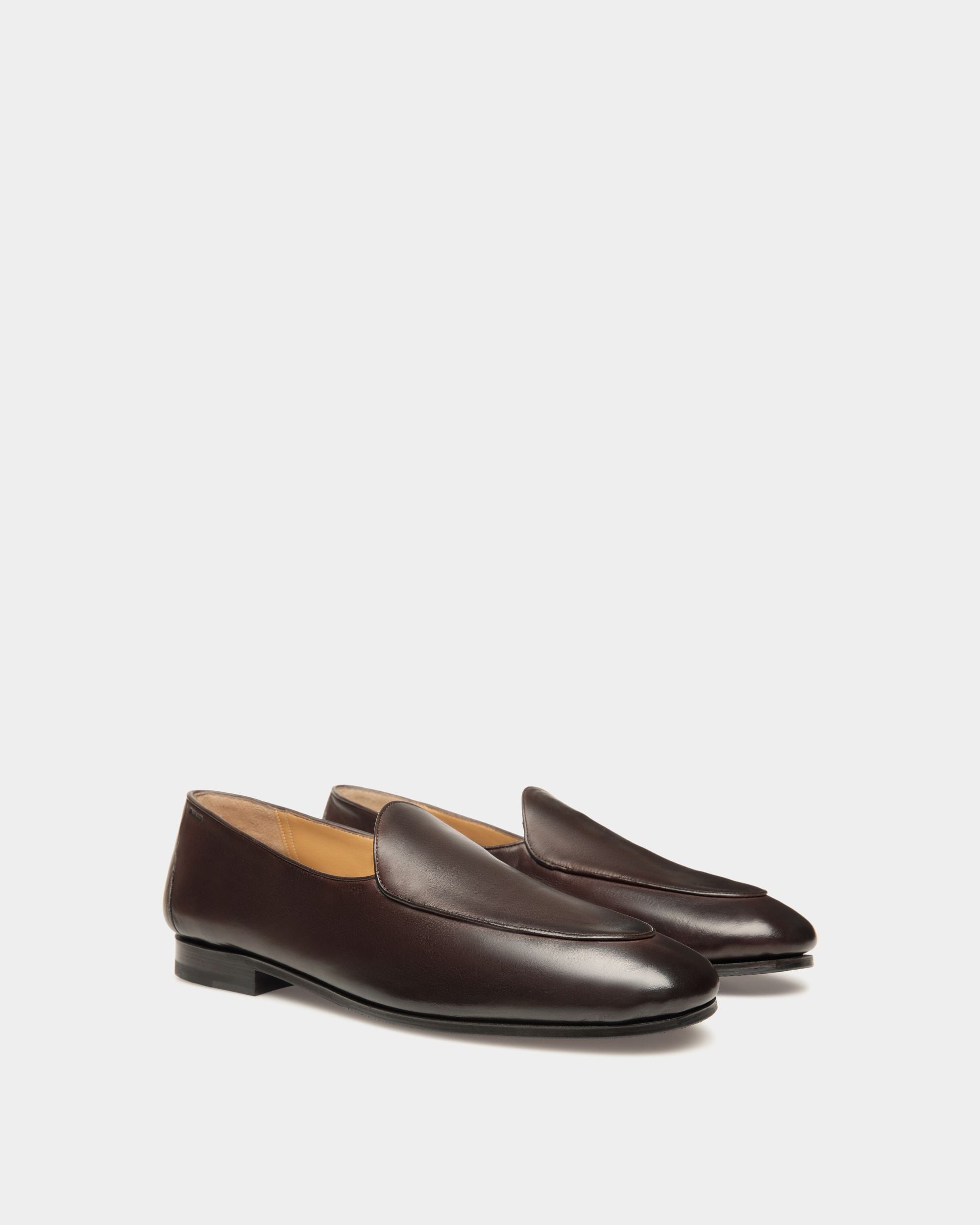 Plume Loafer Aus Leder In Ebenholz - Herren - Bally - 03