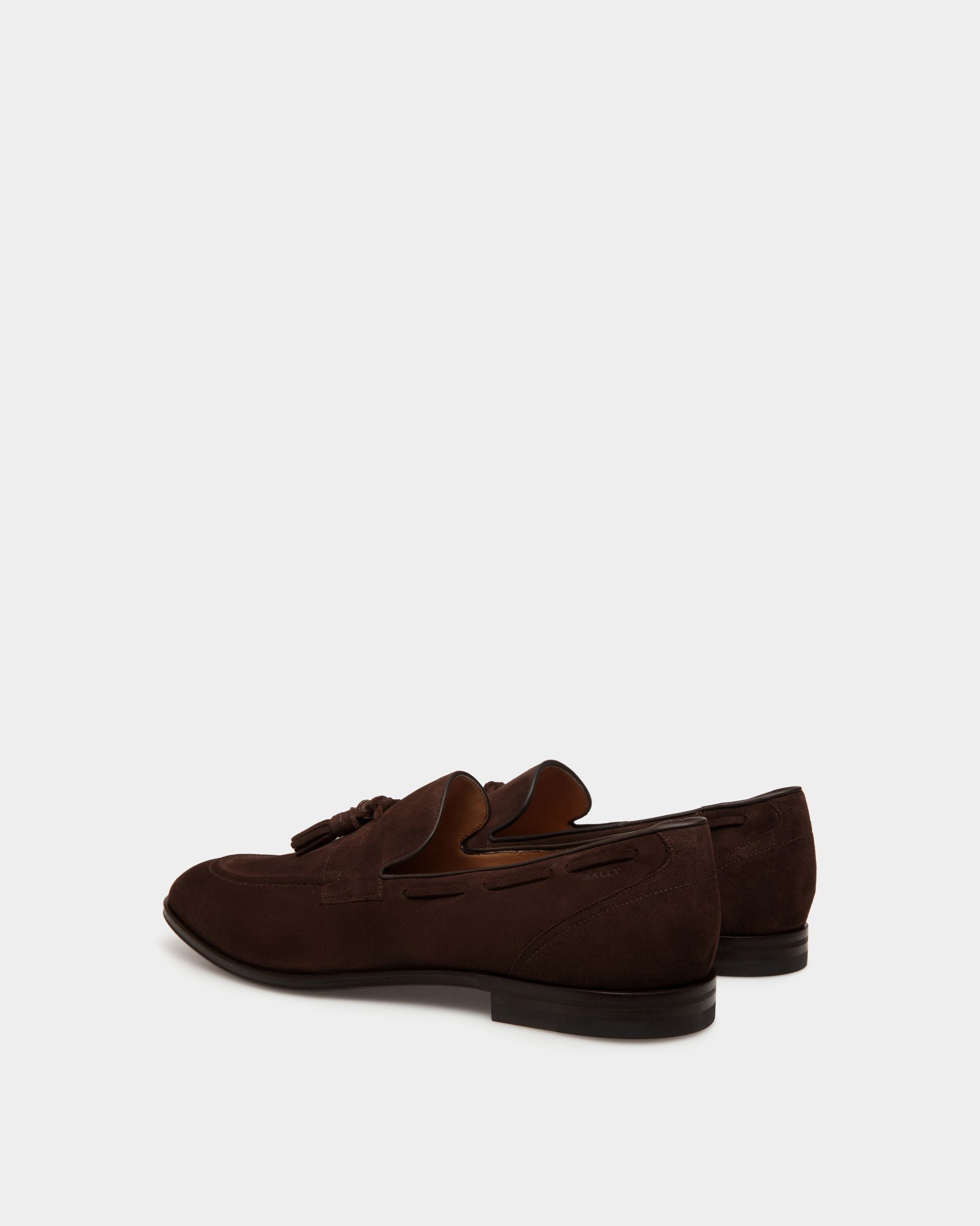 Westminster Loafer Aus Veloursleder In Ebenholzschwarz - Herren - Bally - 03