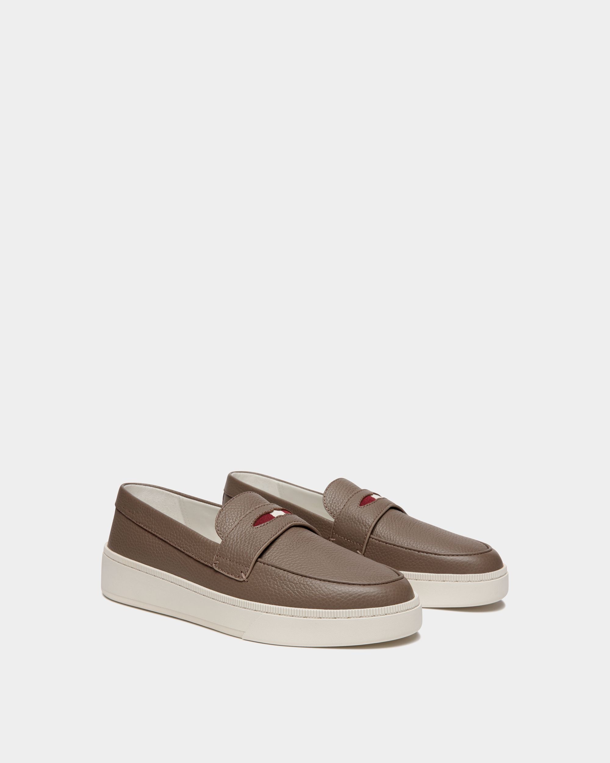 Raise Sneaker Aus Genarbtem Leder In Taupe - Herren - Bally - 02