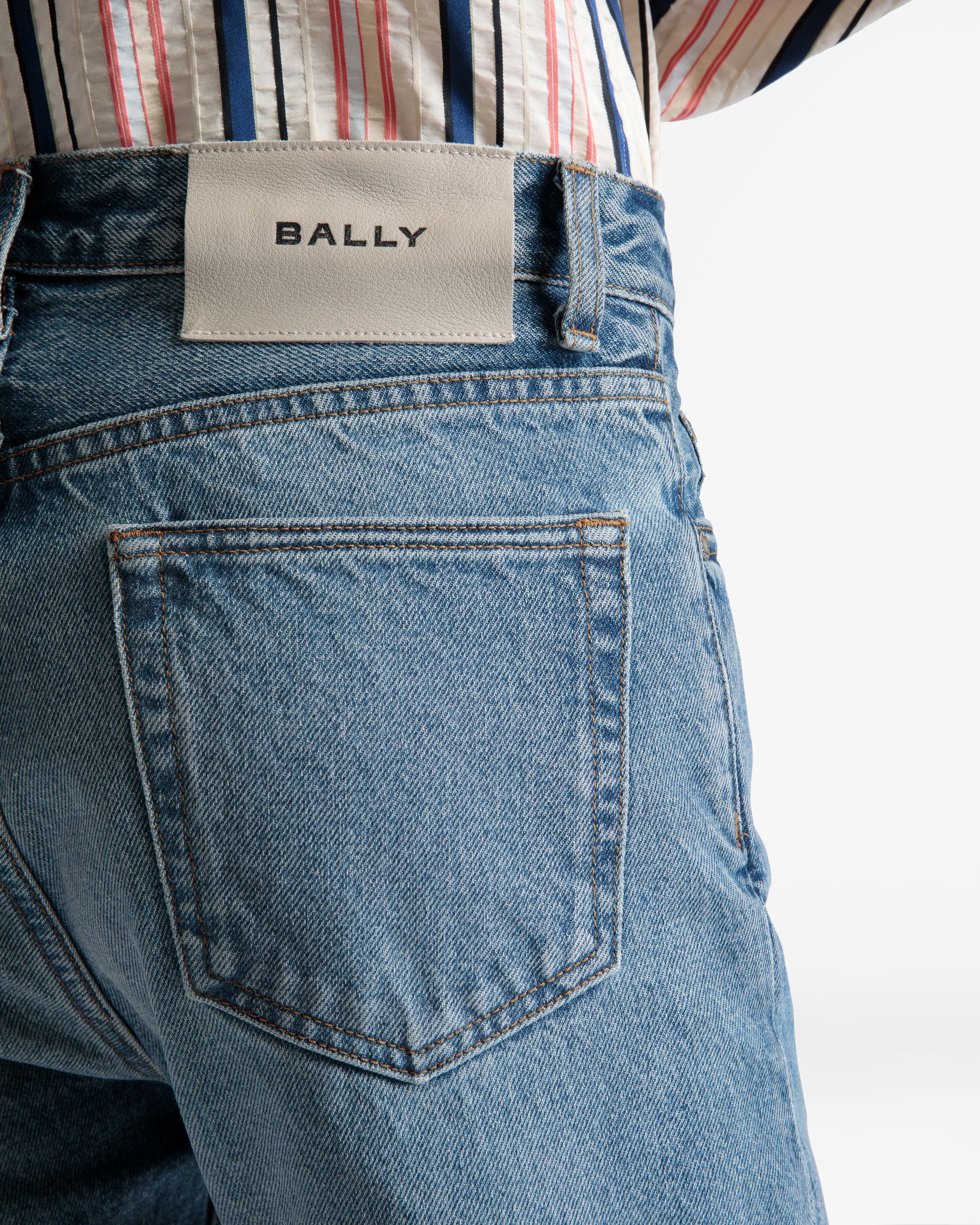 Schlaghose Aus Blauem Denim - Herren - Bally - 04