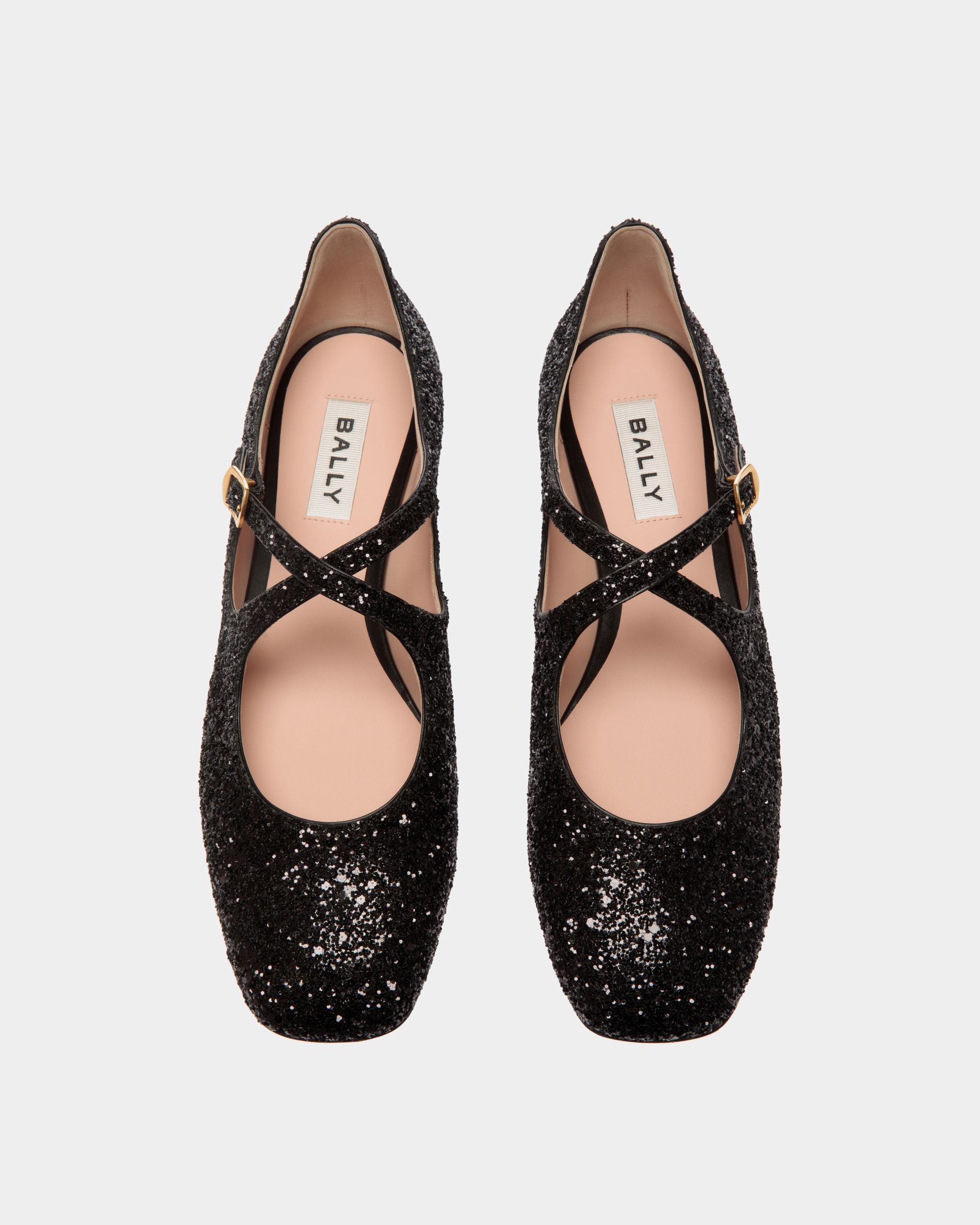 Ballyrina Ballerina Aus Glitzerstoff In Schwarz - Damen - Bally - 04