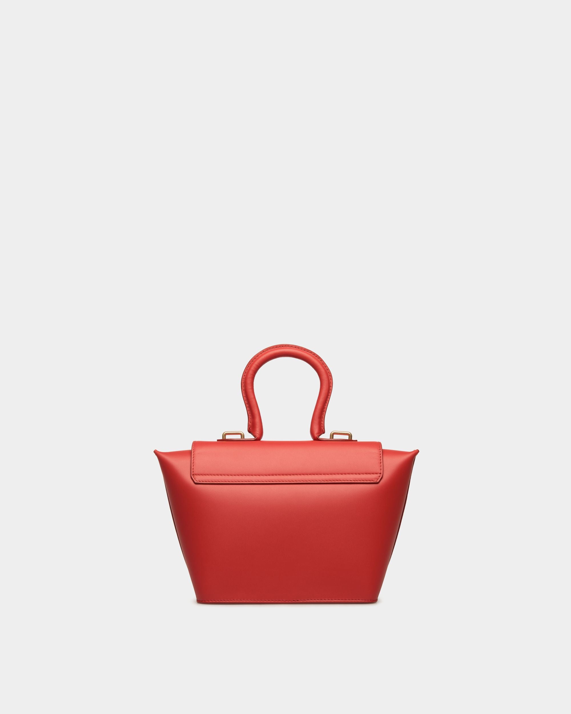 Belle Henkeltasche Aus Leder In Candy Red - Damen - Bally - 02