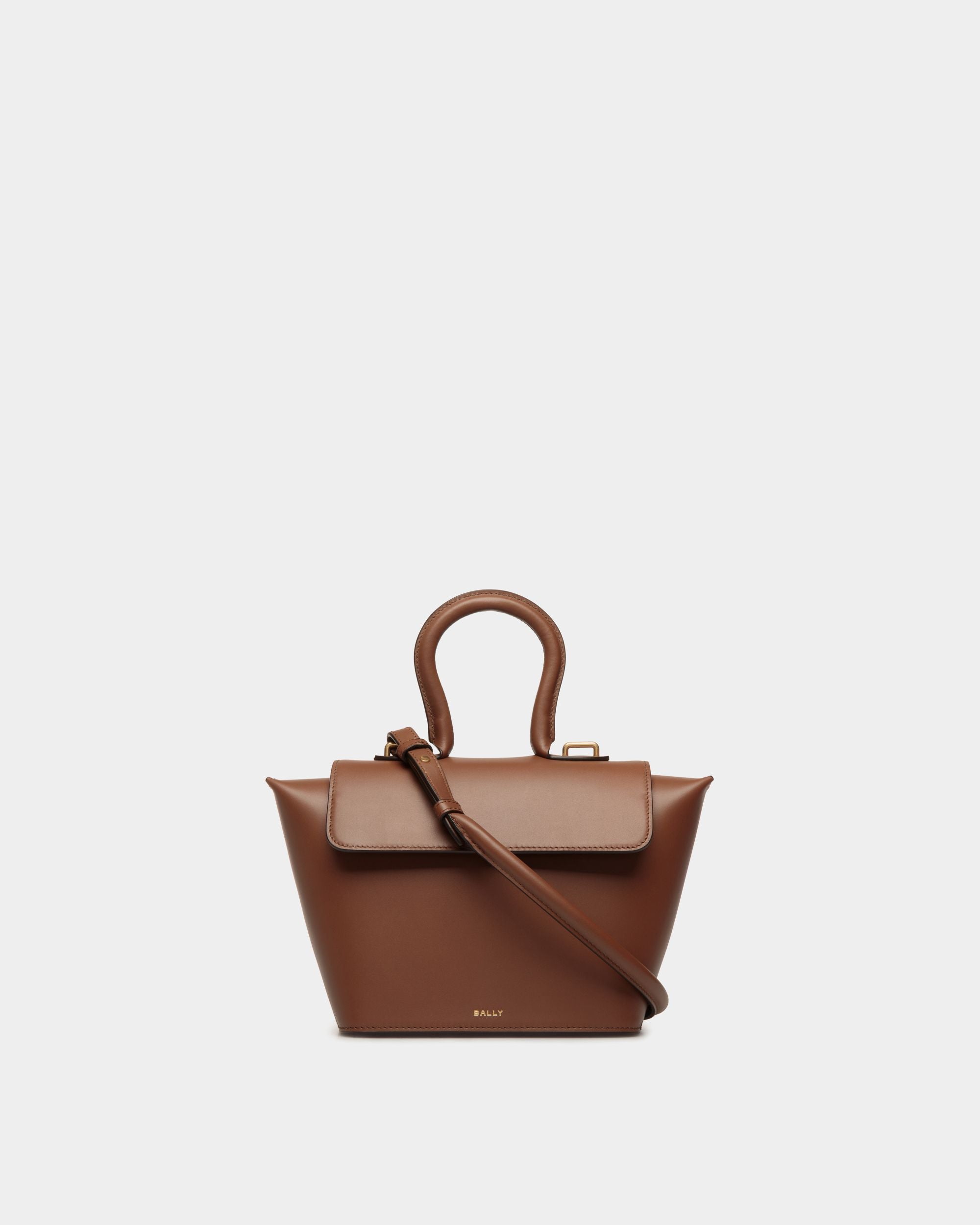 Belle Henkeltasche Aus Leder In Braun - Damen - Bally - 01