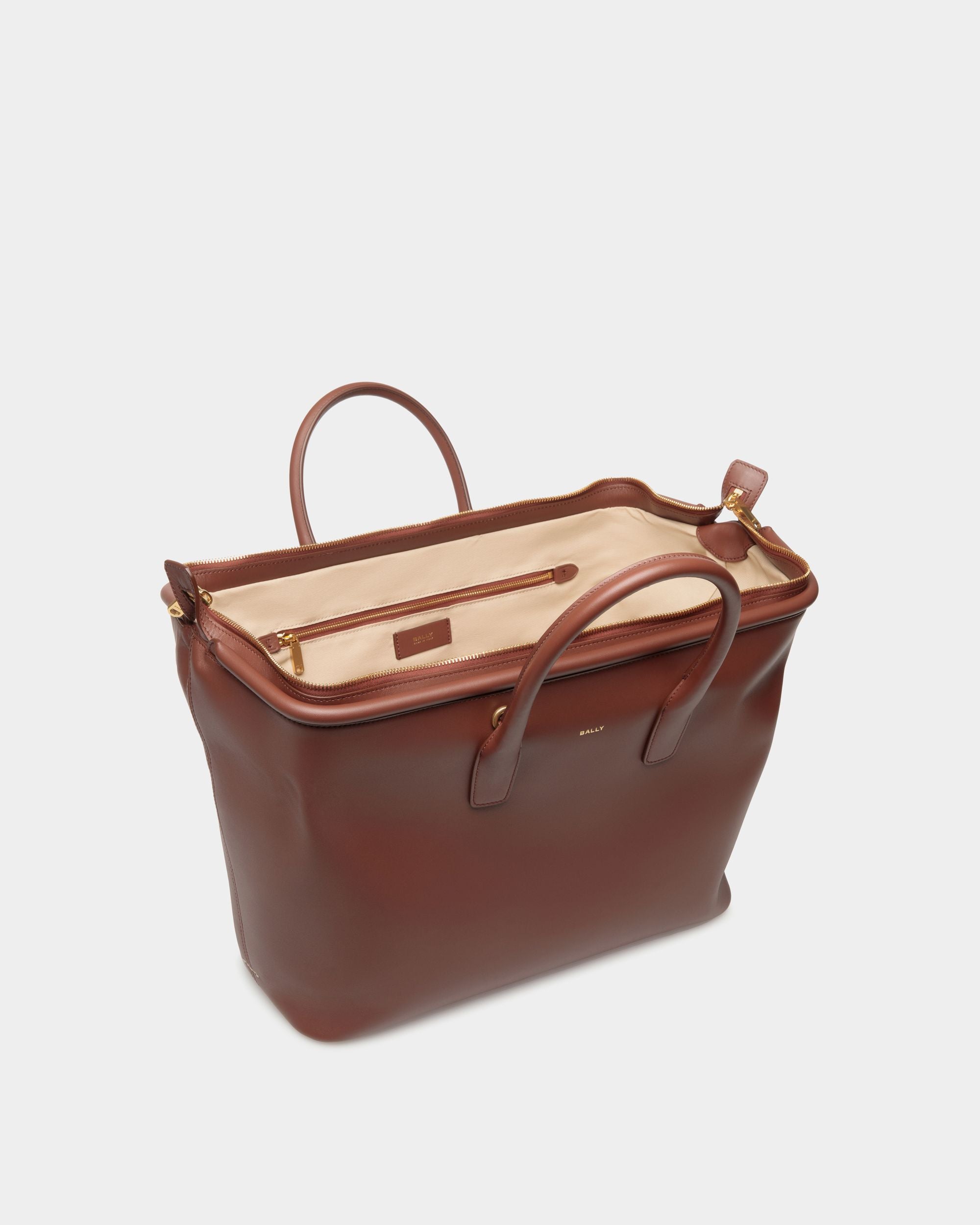 Belle Henkeltasche Aus Leder In Braun - Damen - Bally - 04