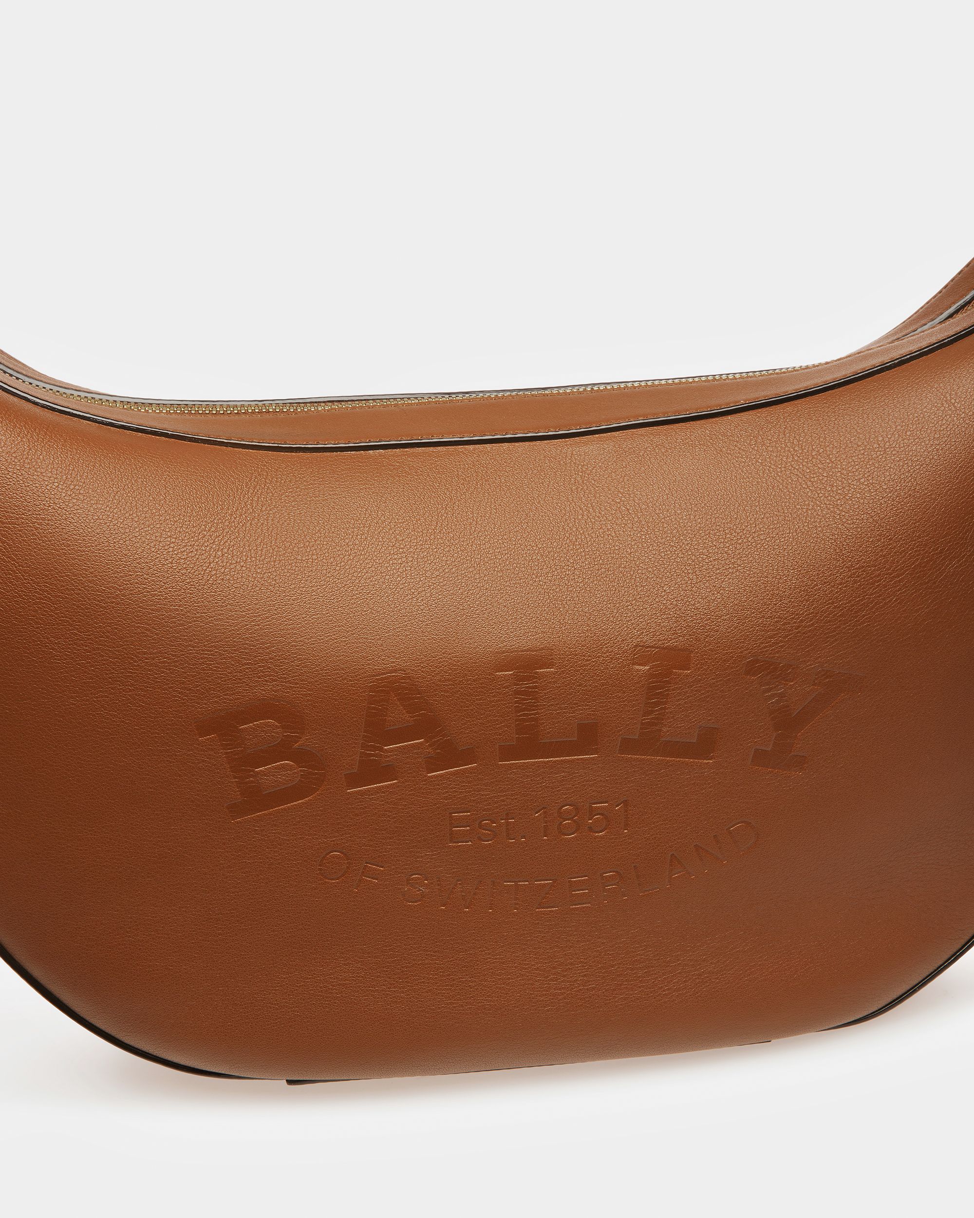 Charo Schultertasche Aus Leder In Braun - Damen - Bally - 05