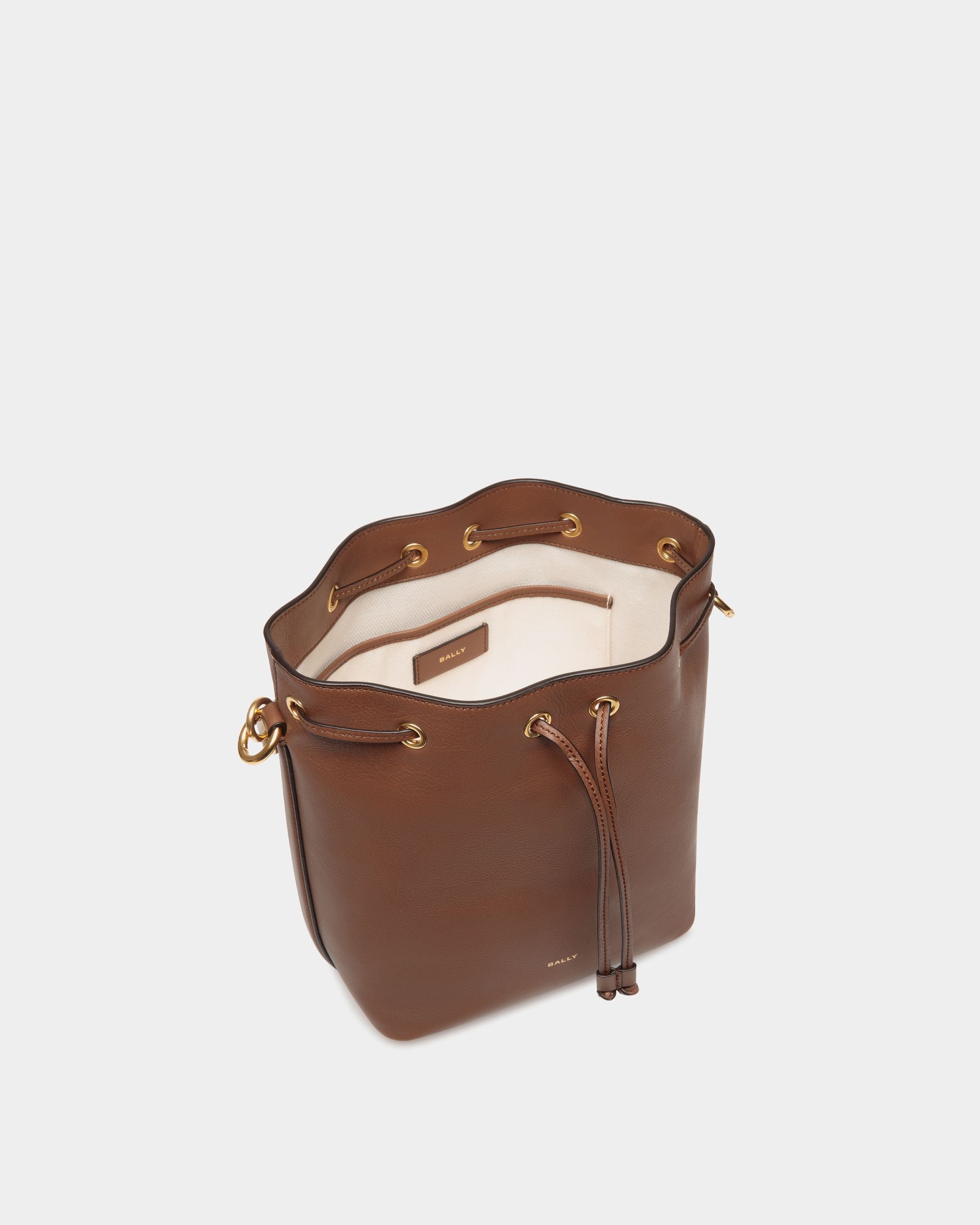 Code Beuteltasche Aus Leder In Braun - Damen - Bally - 04