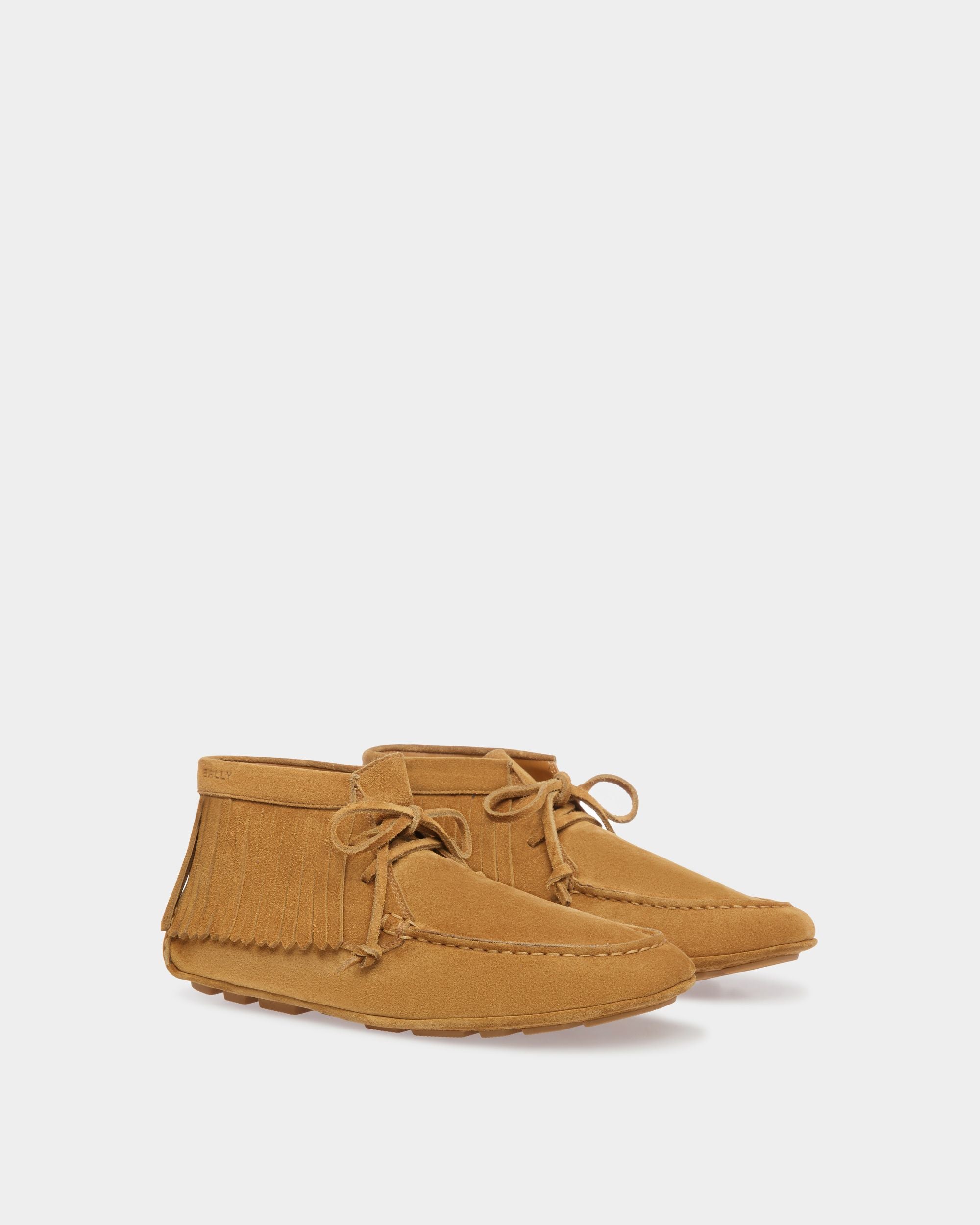 Kerbs Driver-Schuh Aus Leder In Desert - Damen - Bally - 03