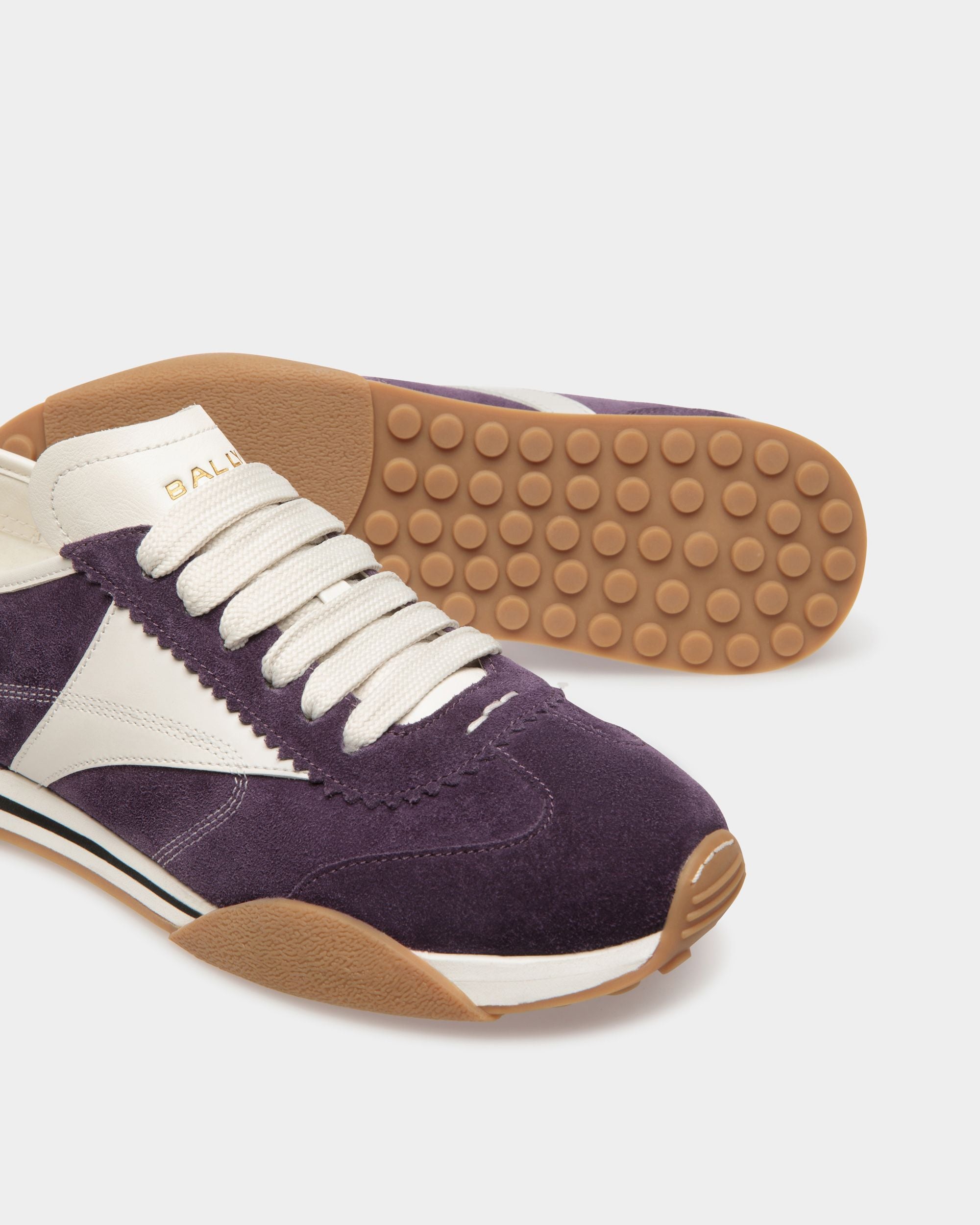 Sussex Sneaker Aus Leder In Orchidee Und Weiß - Damen - Bally - 05