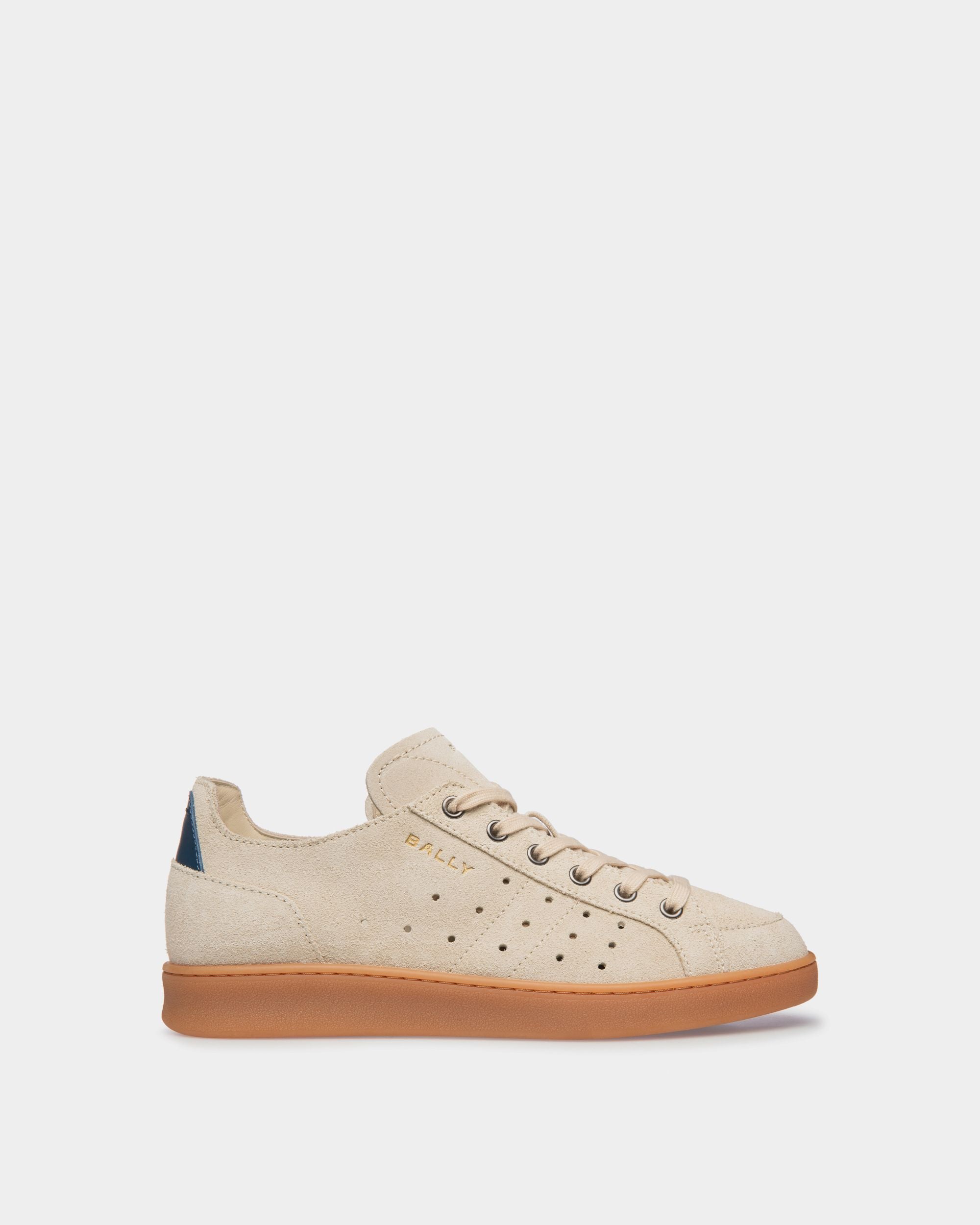 Tennis Sneaker Aus Veloursleder In Champagner - Damen - Bally - 01