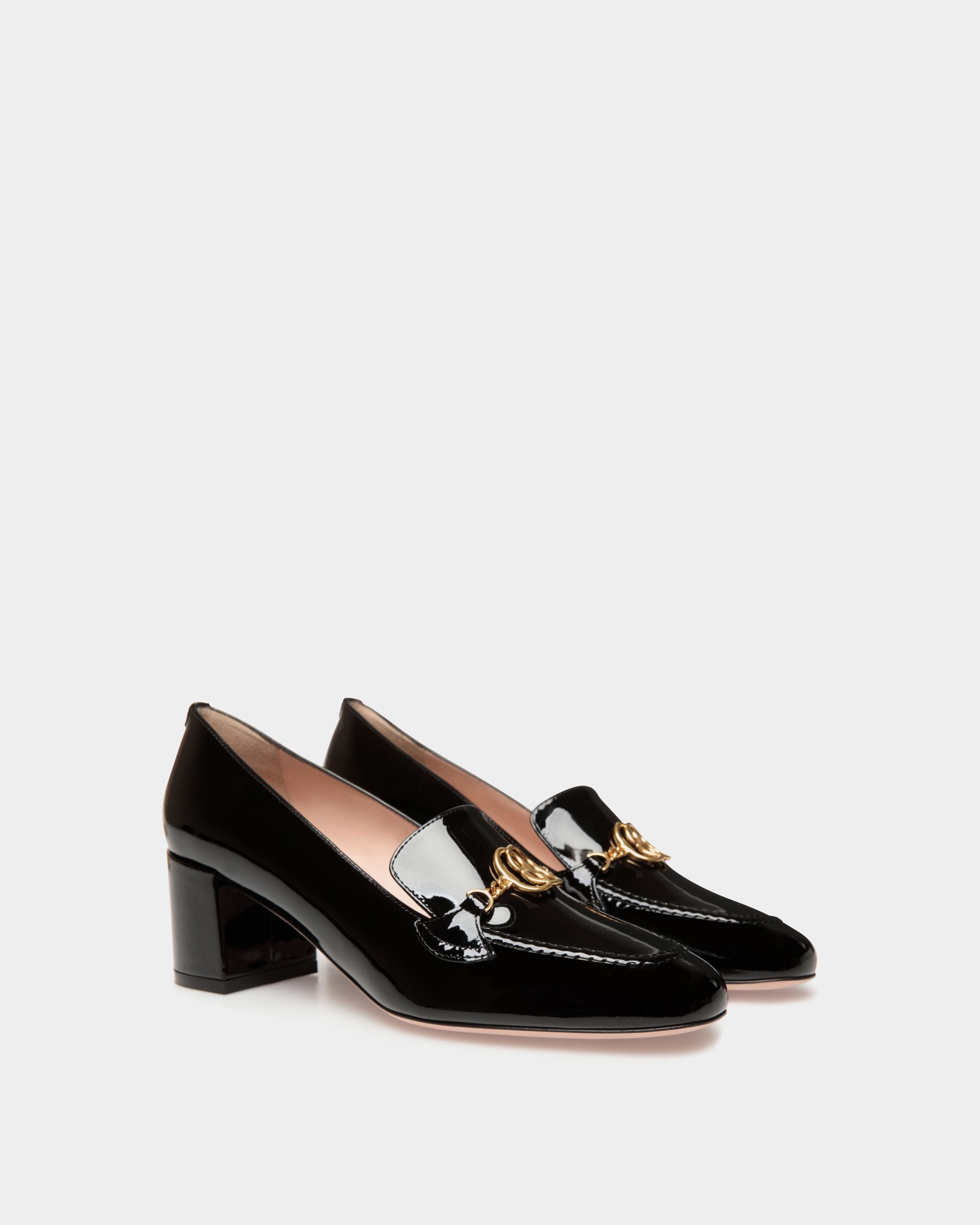 Daily Emblem Pumps Aus Schwarzem Lackleder - Damen - Bally - 02