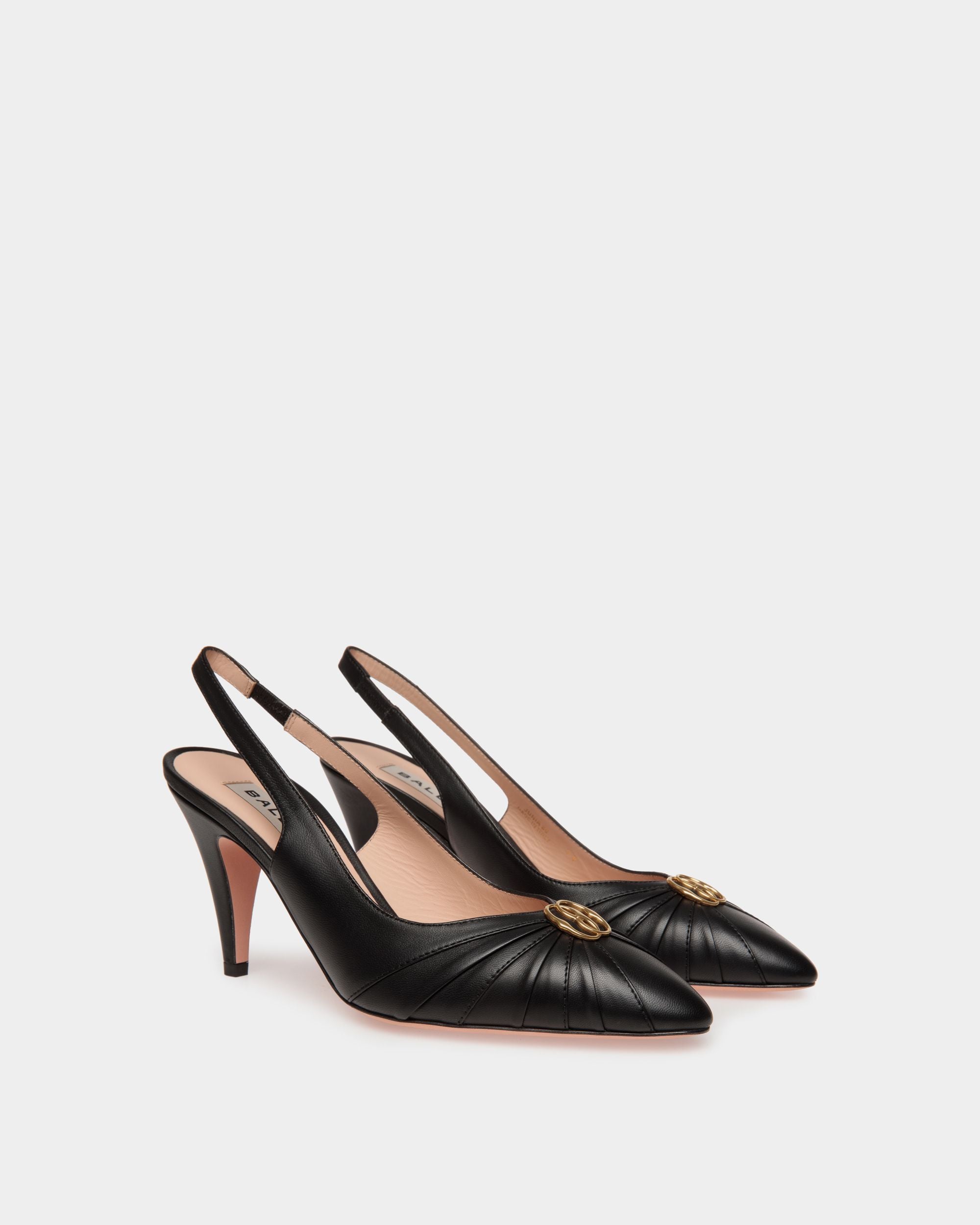 Jolene Slingpumps Aus Leder In Schwarz - Damen - Bally - 02